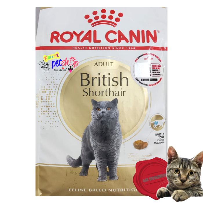 Royal Canin Adult British Shorthair 2 Kg Makanan Kucing Kering Dry Cat Food