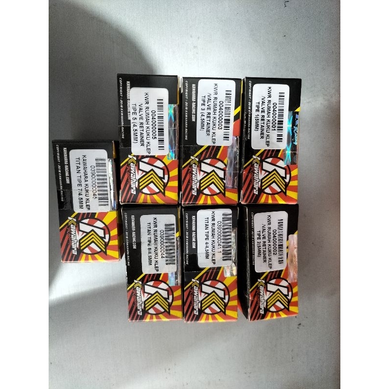 retainer klep kawahara batang 4,5mm & 5mm semua type