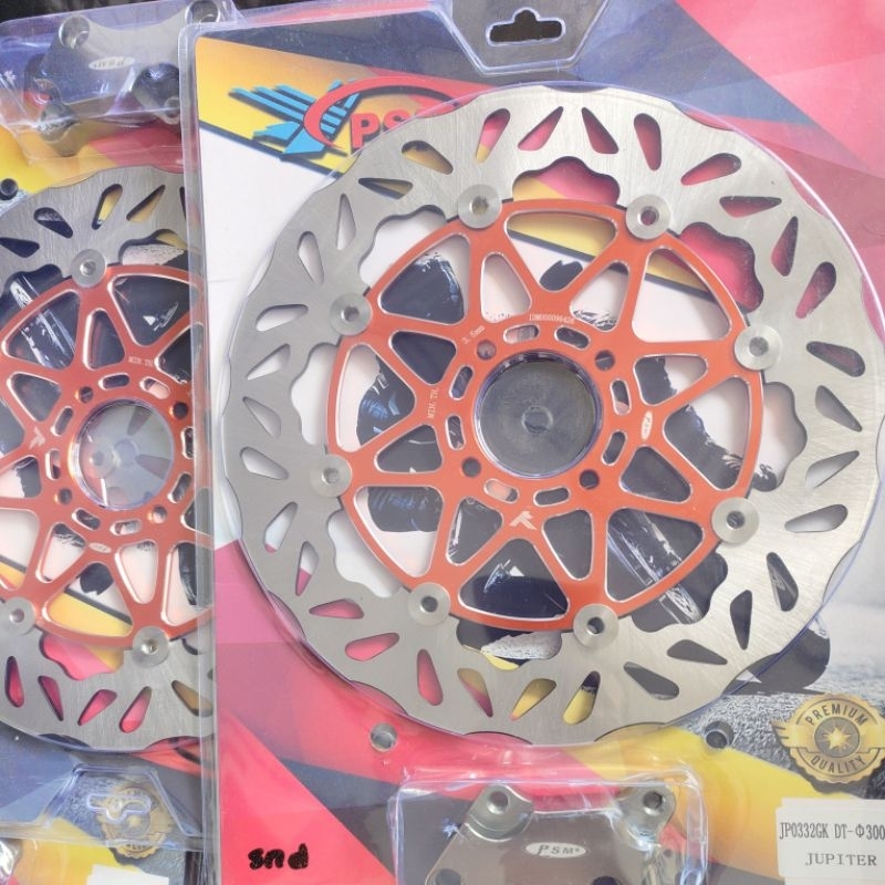 disc brake psm piringan cakram psm orange   300 mm + braket f1zr jupiter