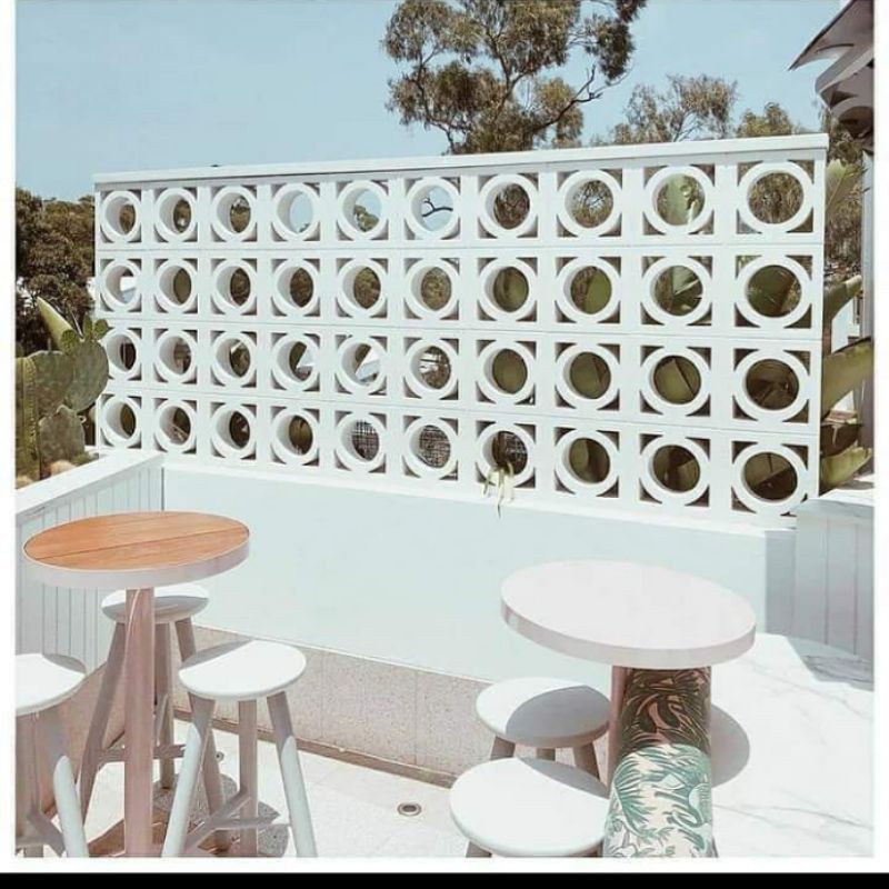 Roster beton minimalis murah, roster motif, roster lubang angin, roster beton warna putih