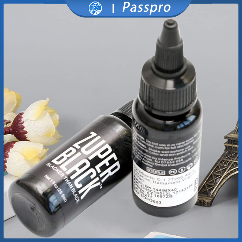 OK 1oz 30ml Tinta Tatto Zuper Black Ink Tatto Pigment Tatto Pigmen Pewarna Tato JOSS