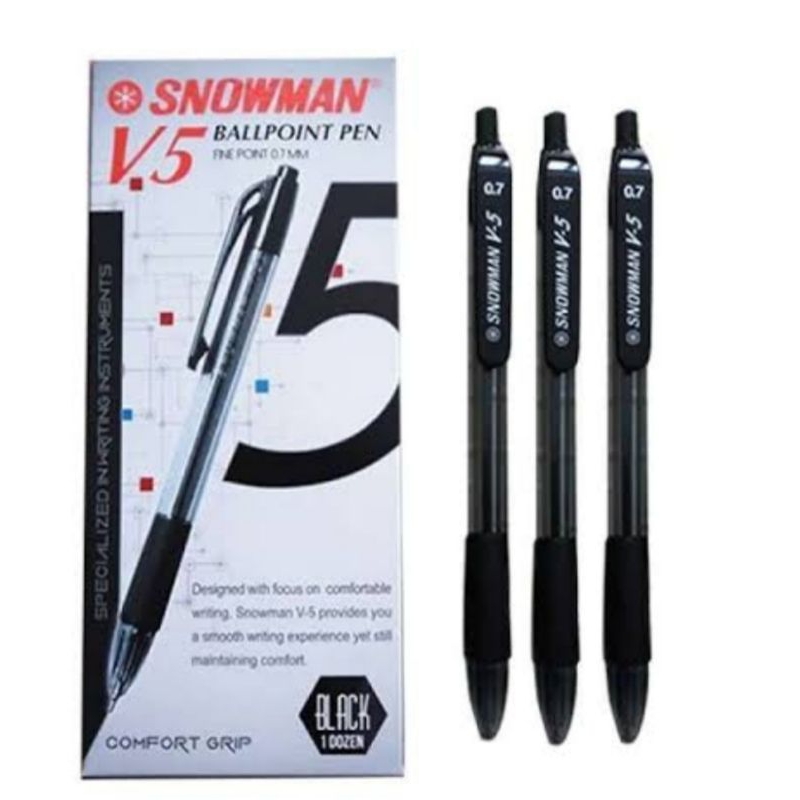 

pulpen snowman hitam