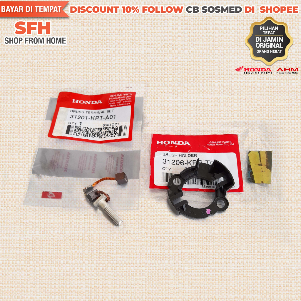 Dudukan Arang Stater SONIC 150R K56 Brostel Dinamo Stater SONIC 125 FS 125 Original Honda AHM Asli O