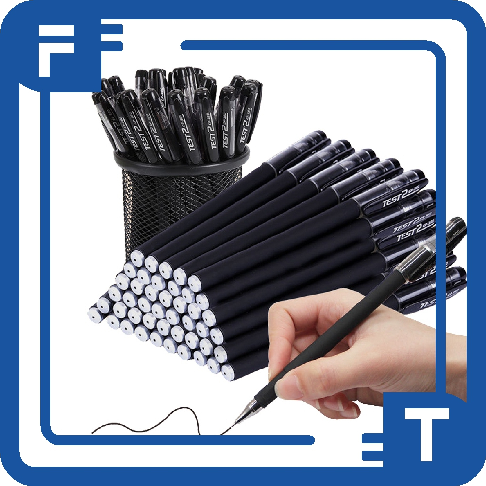 

✦FT✦ Pena Polos Gel Hitam Pulpen Sekolah Kantor Import S082