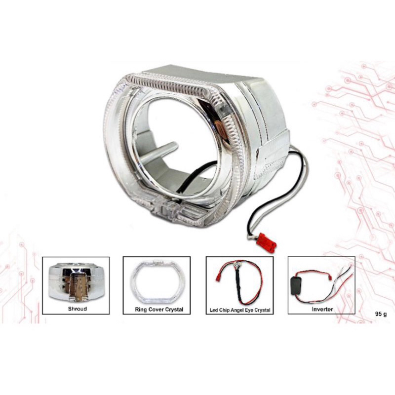 TM ORIGINAL SHROUD BMW 2.5 INCHI SHROUD BMW 2.5 INCHI SHROUD PROJECTOR SHROUD PROJIE BMW UNIVERSAL