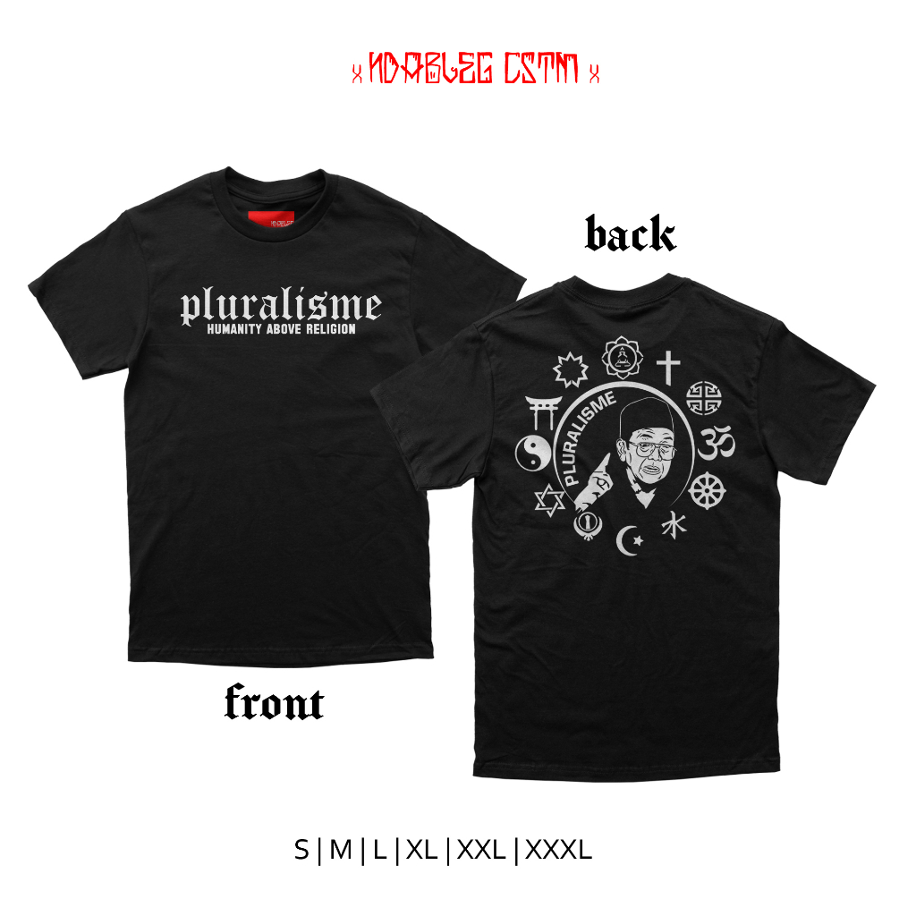 KAOS PLURALISME GUSDUR TSHIRT GUSDUR