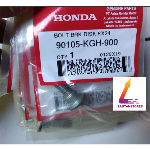90105-KGH-900 Baut Piringan Cakram 8x24