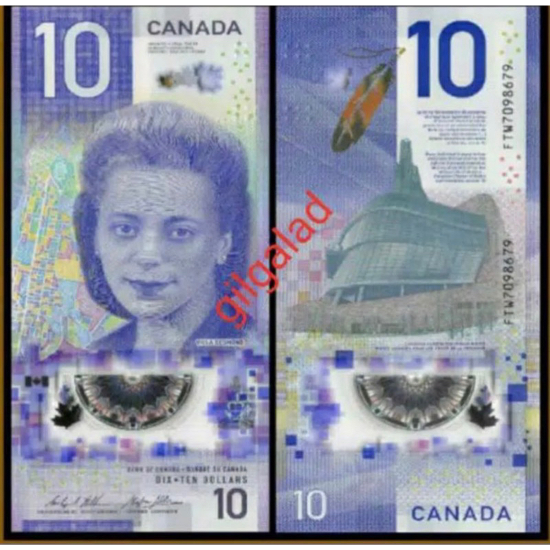 CANADA 10 DOLLAR COMMEMORATIVE POLYMER UANG ASING