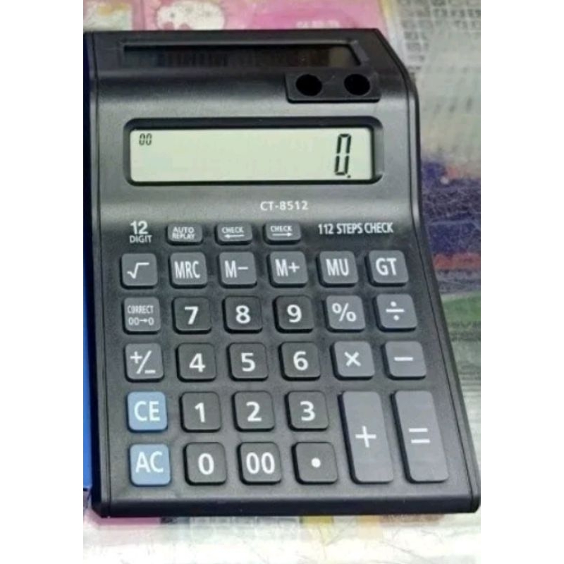 

Kalkulator 12DGT 112 Steps & Automatic Replay C8512 Layar Antar Muka Check&Correct Calculator
