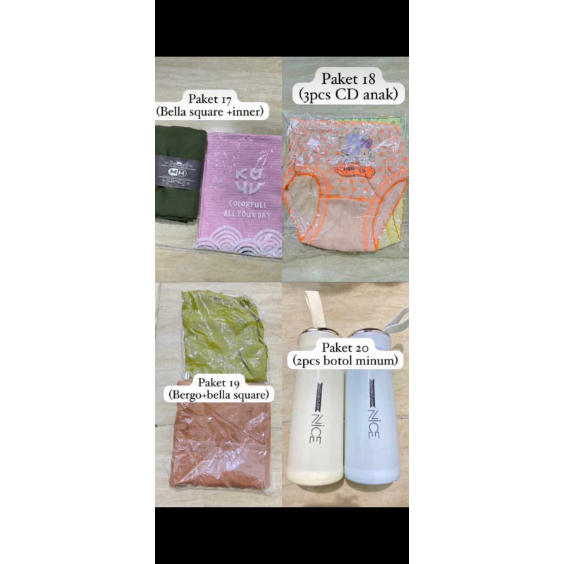 hijab bergo hijau pupus + bella square milo