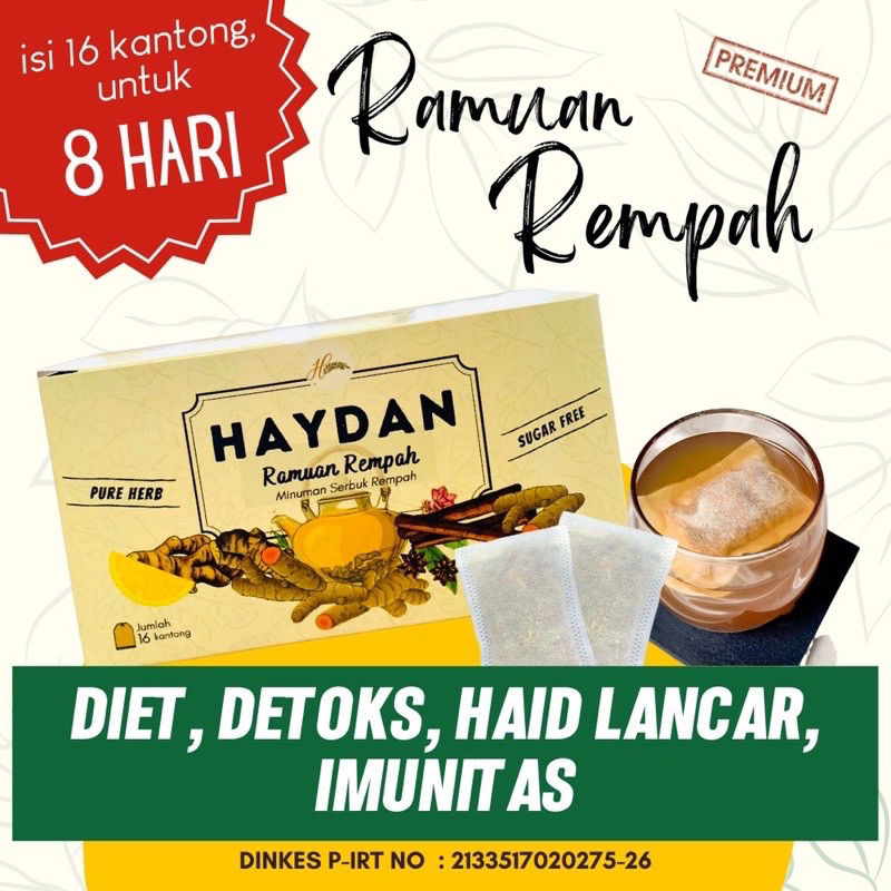 

Teh Detox | Teh Celup Rempah | JSR | Imunitas | Ramuan Rempah Haydan