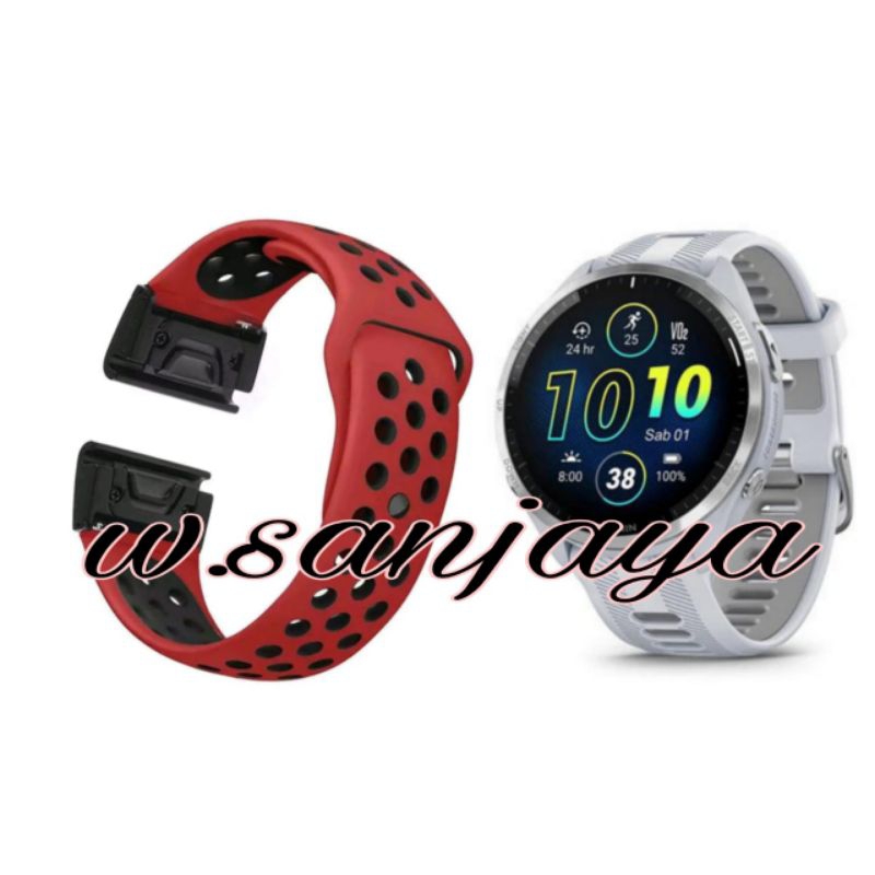 STRAP GARMIN FORERUNNER 945 955 965 970 TALI JAM NIKE VOLT SERIES WATCH BAND KONEKTOR STEEL