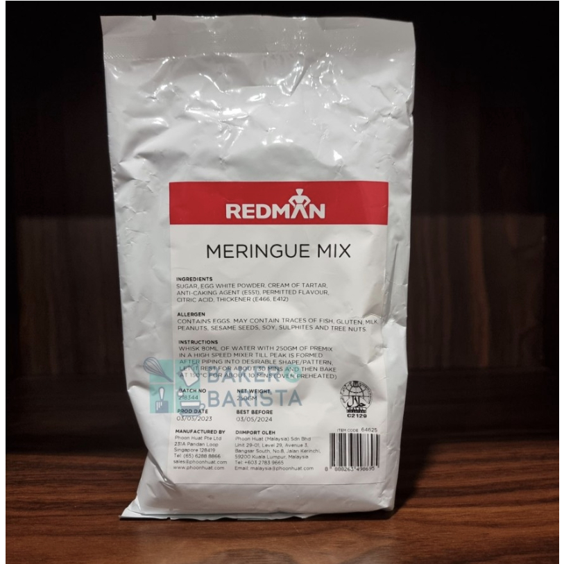 

redman meringue mix bubuk pengganti putih telur red man bubuk meringue powder