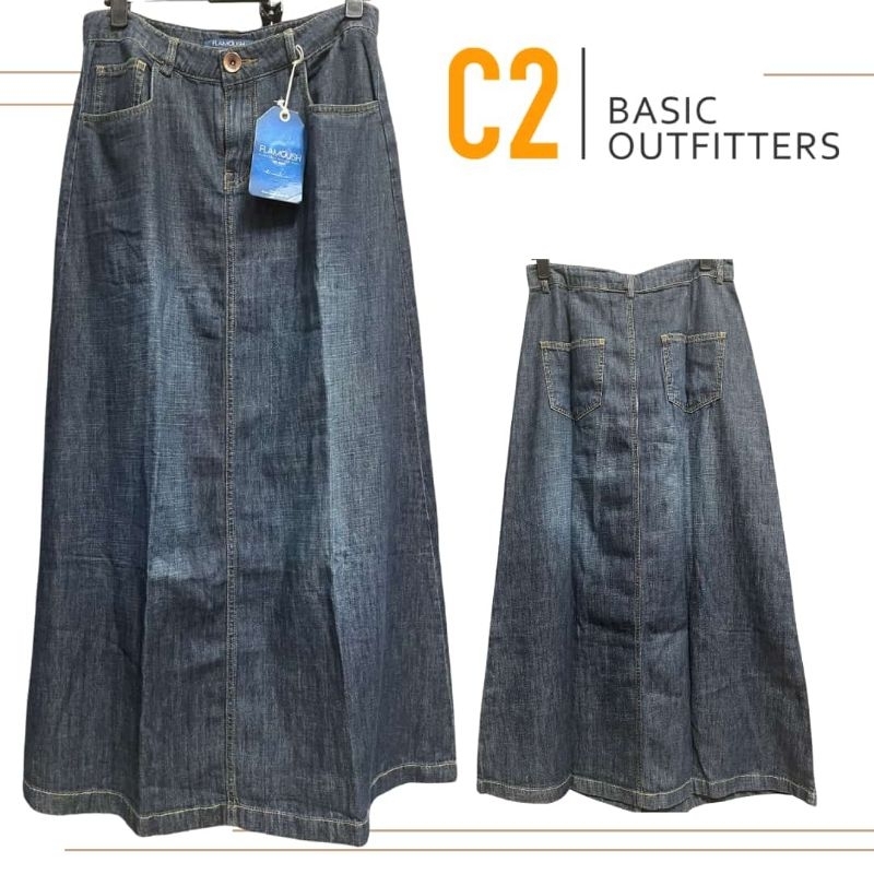 FLAMOUSH AINUN Navy Basic Skirt