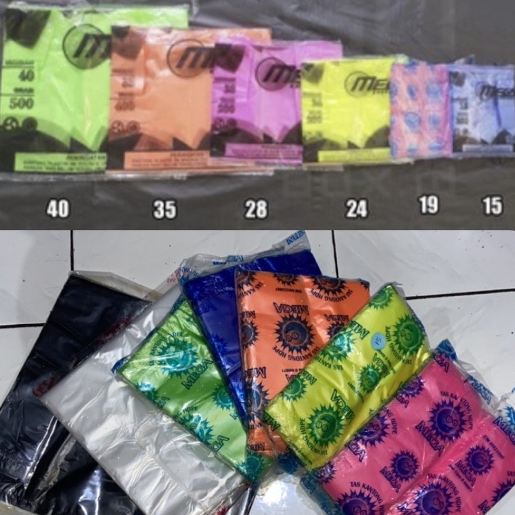 KANTONG PLASTIK KRESEK WARNA PUTIH HITAM ORGANIK MURAH SABLON HD PE TAS OZ PILIH ECO BESAR KECIL