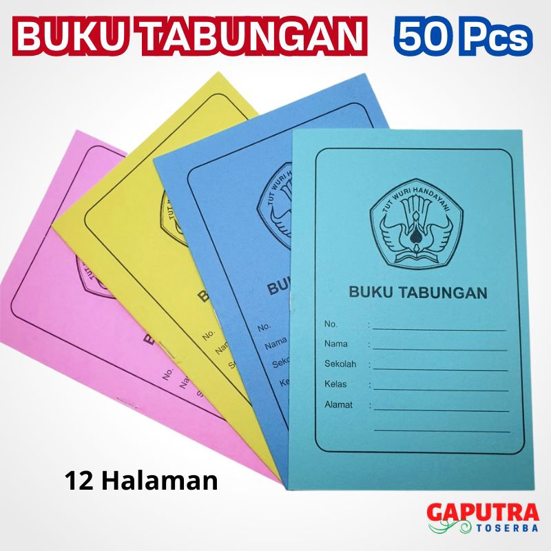 

50 Pcs Buku Tabungan Anak Sekolah / Arisan / Siswa Murah