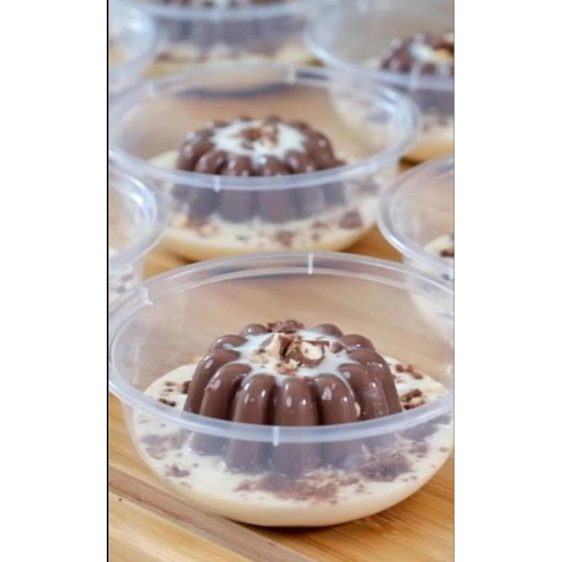 

puding siram coklat