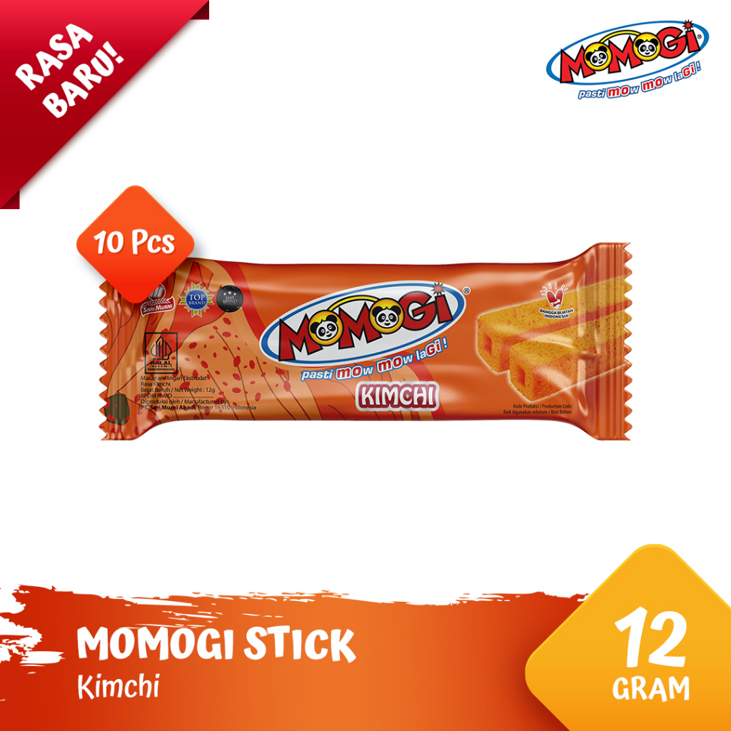 

MOMOGI Stick Snack Rasa Kimchi Makanan Ringan (isi 10 pcs @12 gram)