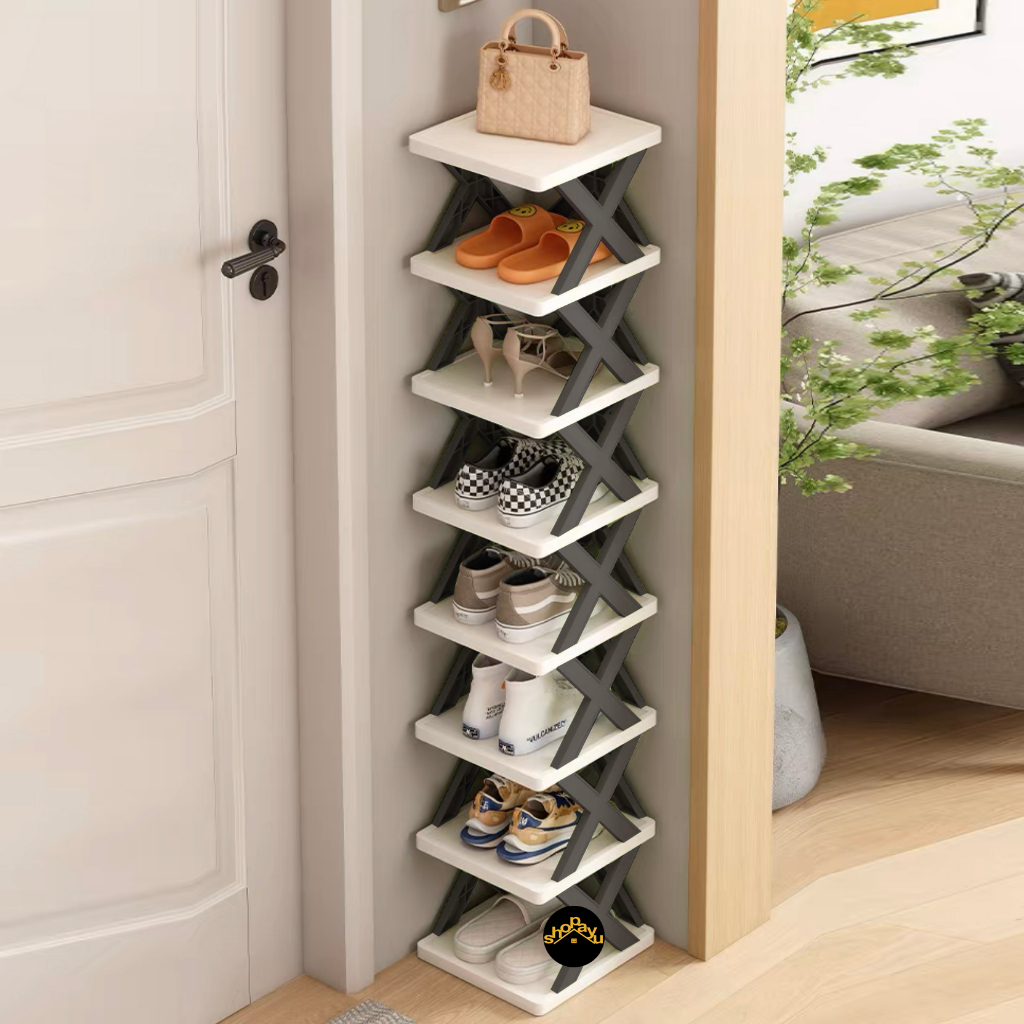 Rak sepatu tempat sepatu X rak sendal susun 8 layer