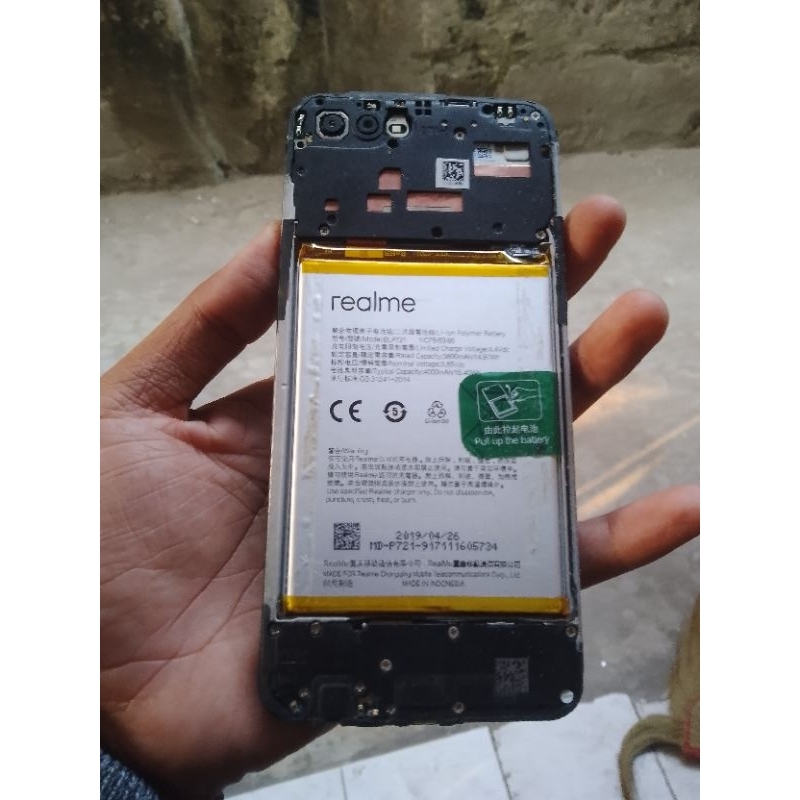 realme C2 mesin matot segel lcd tested unit utuh