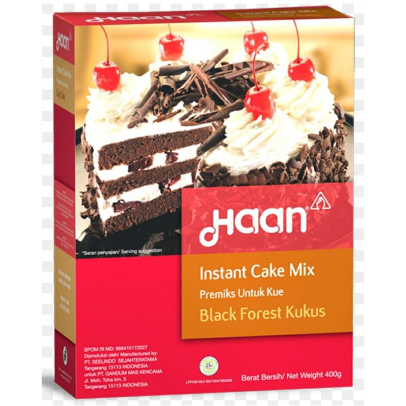 

bahan instan kue blackforest dan brownies haan