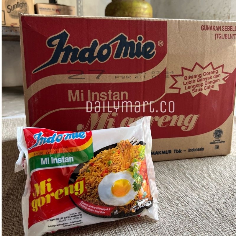 

Indomie mie goreng instan kemasan 80gr