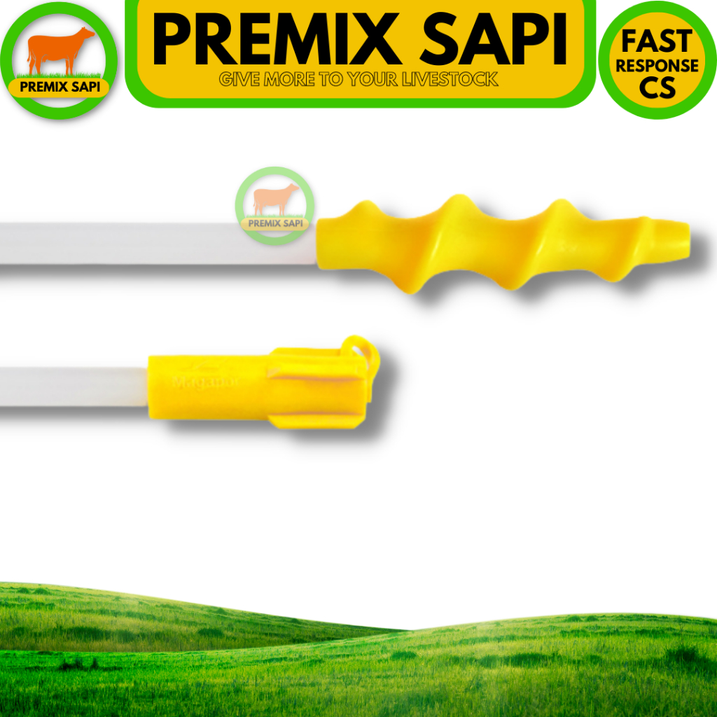 KATETER BABI SPIRAL - Alat IB Babi - Alat Inseminasi Buatan Babi - Catheter Pig Spiral Insemination