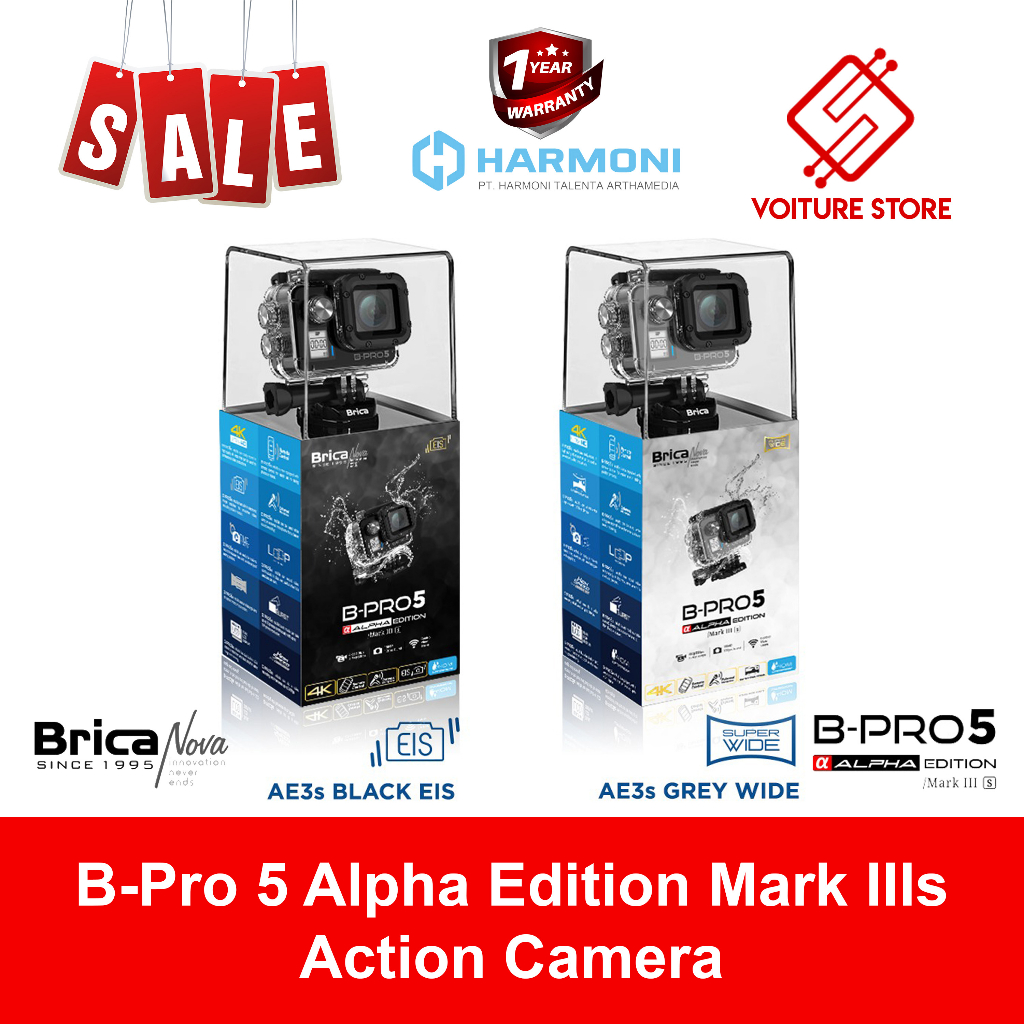 Brica B-Pro 5 BPRO5 Alpha Edition 4K Mark III S AE3S EIS Wide Action Camera