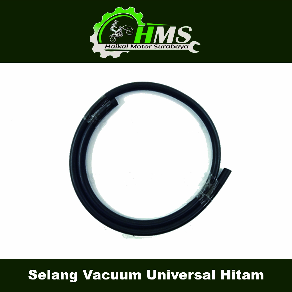 Selang Vacuum Universal Hitam - Slang Tali Karet Vakum Vacum Fakum Hisap Sedot Manipol Universal