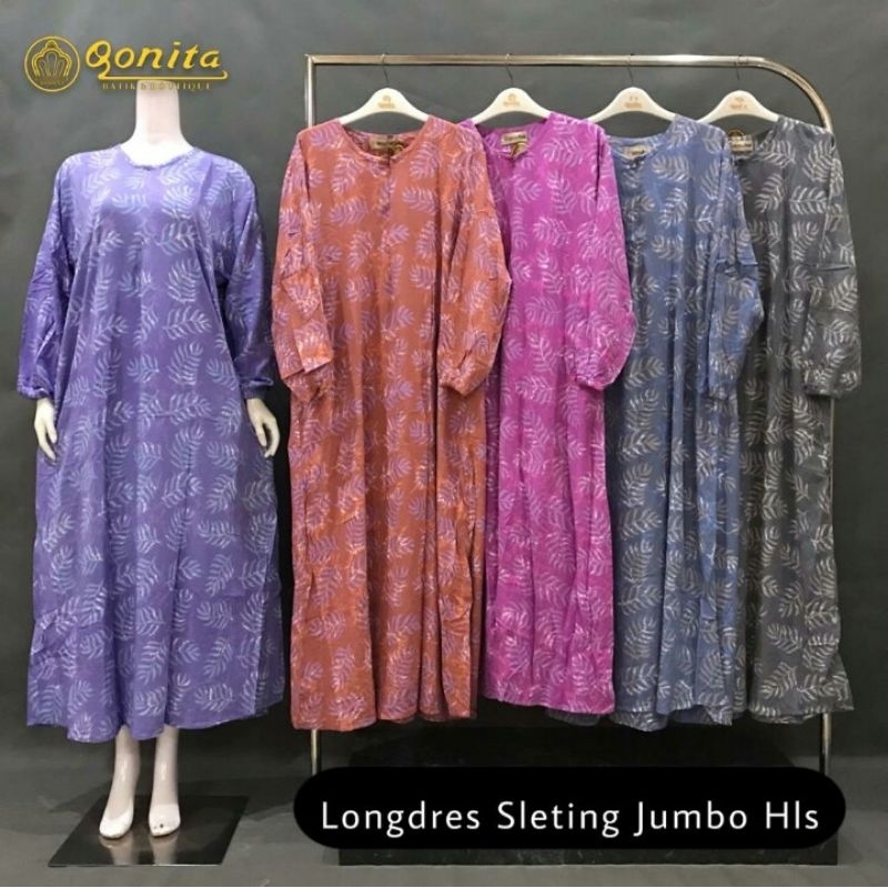 [BUSUI] QONITA DASTER GAMIS BATIK SLETING JUMBO BATIK PEKALONGAN