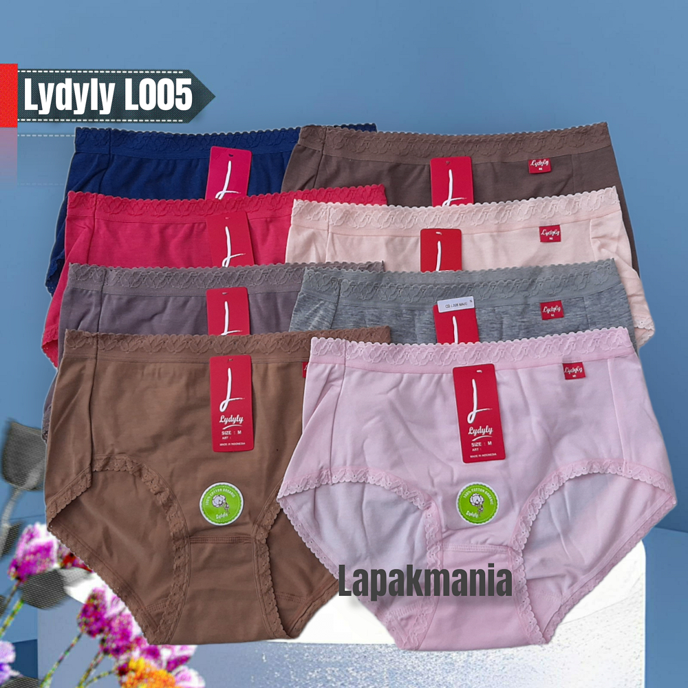 Celana Dalam Lydyly L005 Lusinan Karet Renda Polos