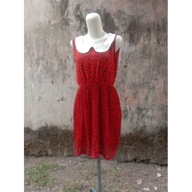 MINI DRESS PLISKET POLKADOT