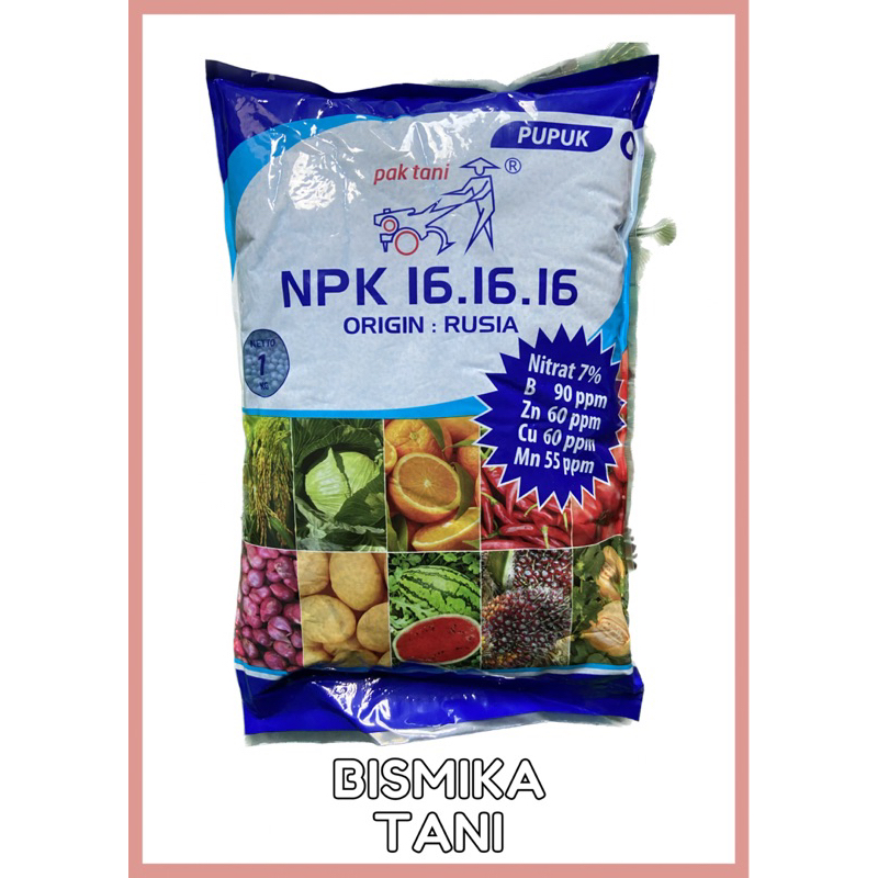 NPK 16-16-16 PAK TANI RUSIA 1kg