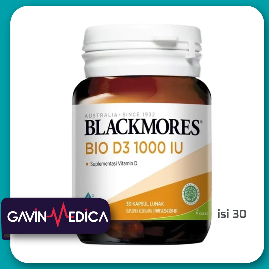 BLACKMORES Vitamin D3 1000 IU - 30 Kapsul