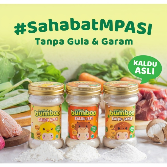 

BUMBOO Kaldu Asli Bumbu Bunda BB Booster Kaldu Anak MPASI - No MSG - Tanpa Gula & Garam - Bahan Alami