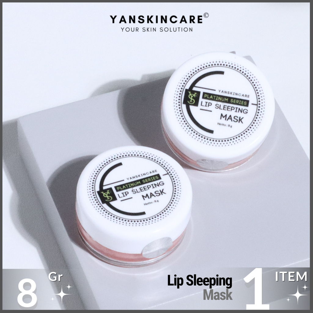 LIP SLEEPING MASK 8 GR CREAM PENCERAH BIBIR HITAM MAGIC LIP BISA COD LIP CARE BY YANSKINCARE