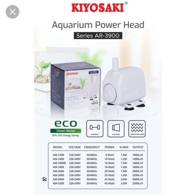 KIYOSAKI 3900 MESIN AQUARIUM MESIN POMPA AQUARIUM