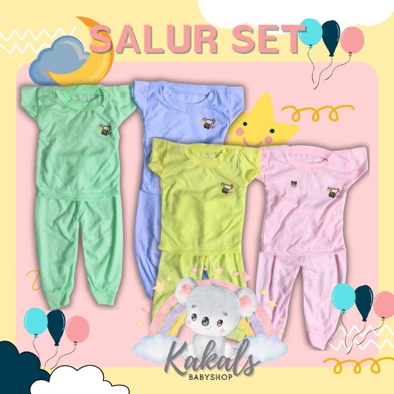PREMIUM - Setelan Salur Fiyeli / Setelan Salur Bayi Lucu / Setelan Salur Bayi Perempuan / Setelan Sa