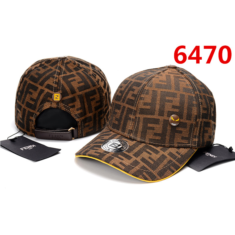 Topi Fendi Coklat List Yellow Premium Branded Import
