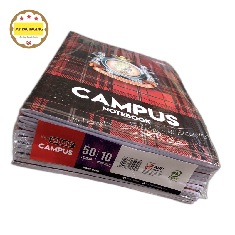 

Buku Tulis BOXY 50 lembar (10 buku)