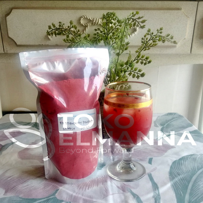 

Bubuk Minuman Strawberry Powder Chaucer No Sugar Murni Tanpa Gula