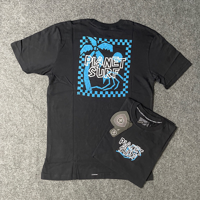 ( REAL PIC 100% ) KAOS PRIA PLANET SURF ORIGINAL BM / PREMIUM HIGH QUALITY / GROSIR / MIRROR 1:1 / S