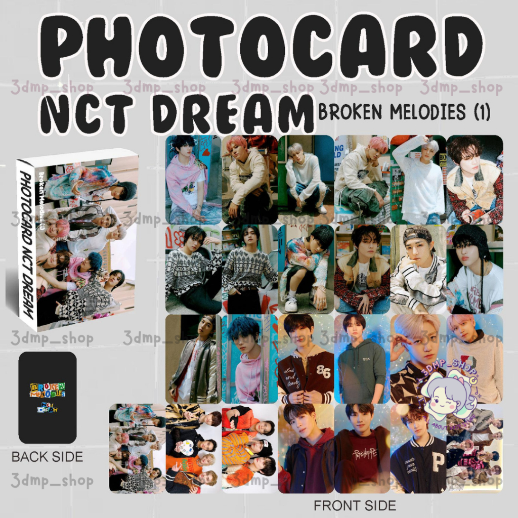 [2 sisi  - 25 lembar] Photocard nct dream broken melodies