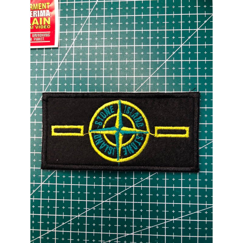 

STONE ISLAND TAG LABEL WOVEN RAJUT BORDIR COTTON SUPER PREMIUM CO 1X DI KIRIM 600PCS