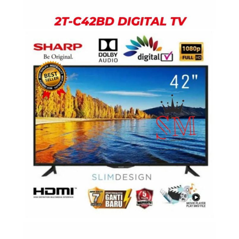 SHARP 42 Inch LED TV 2T C42BD1i 42" PROMO PEKANBARU