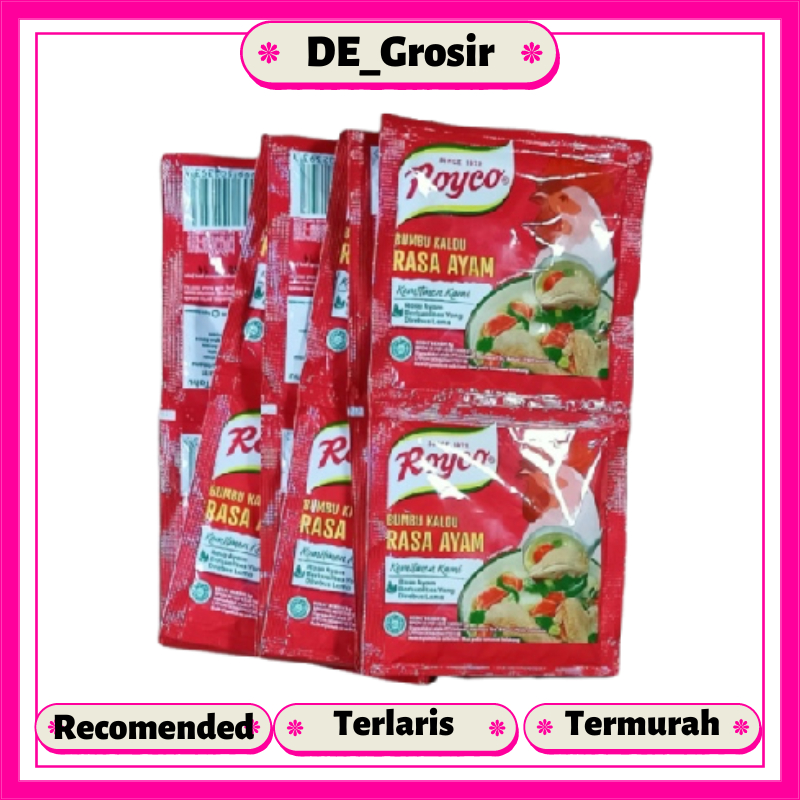 

Royco Bumbu Kaldu Penyedap Makanan Penyedap Rasa Ayam Beryodium 8gr Dapat 1 Renceng Isi 12 Pcs