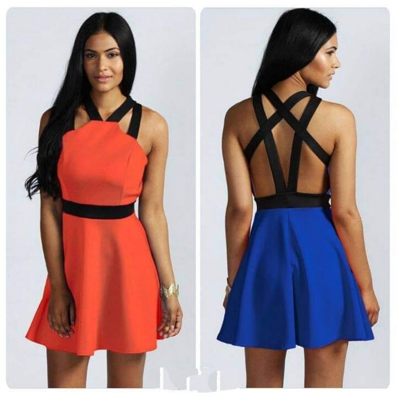 Mini Dress Sexy Wanita Import Party Korean Style Hot | Gaun Pendek Ketat Cewek Terbaru Kekinian Club