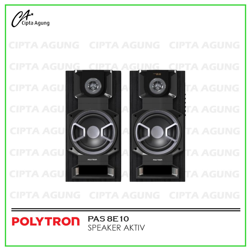 POLYTRON SPEAKER AKTIF 8 INCH PAS 8E10 PAS-8E10 PAS 8E 10 PAS 8E10 BLUETOOTH SPEAKER SYSTEM 2-WAY SI