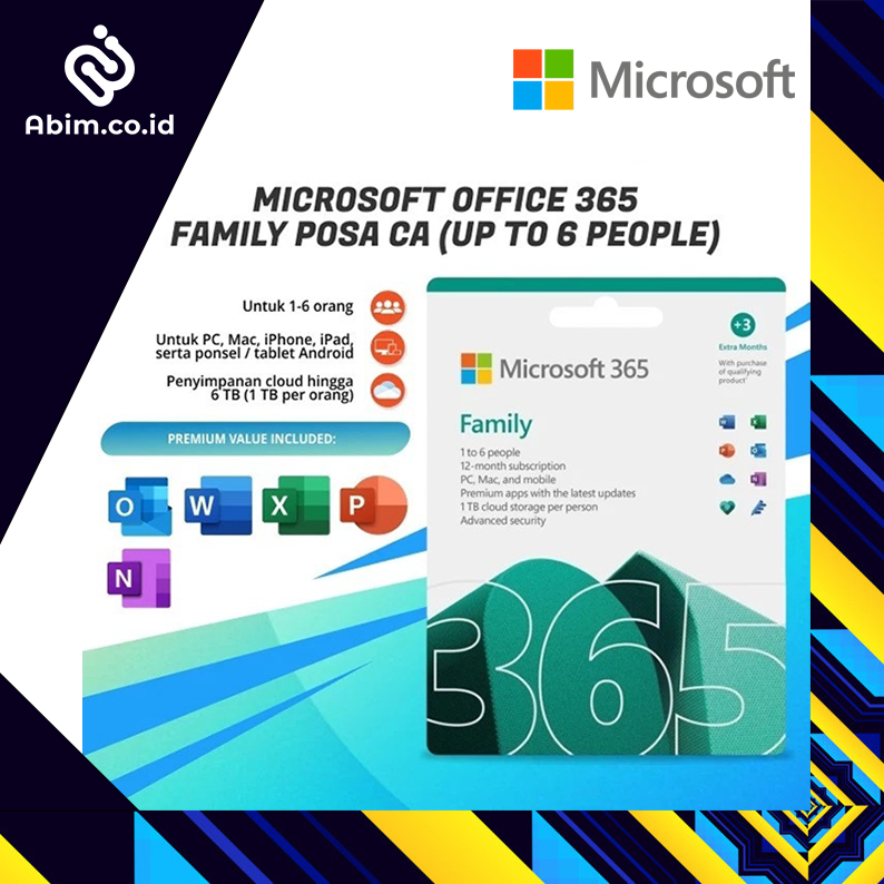 Microsoft Office 365 Family Original Microsoft