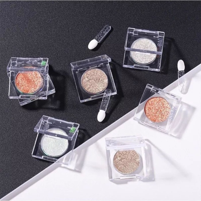 Lameila highlighter Eyeshadow Glitter Warna Berlian Berkilau LML 5138